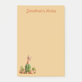 キュートなボブキャットオンサボテン ポストイット