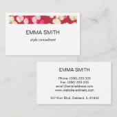 キュートなポップコーン柄の名刺 名刺 (正面/裏面)