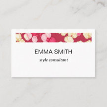 キュートなポップコーン柄の名刺