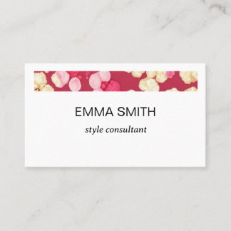 キュートなポップコーン柄の名刺 名刺