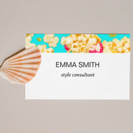 キュートなポップコーン柄の名刺 名刺