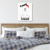 キュートなポーラーベアークリスマスキャンバスウォールアート キャンバスプリント (インサイチュ (寝室))