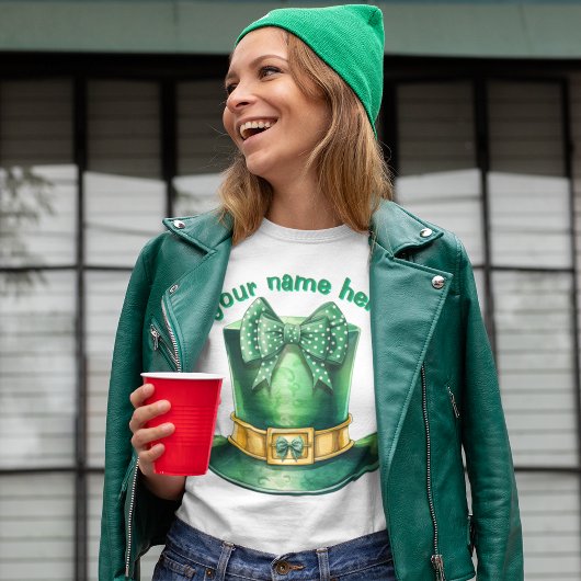 キュートなポ点々のあるルカボウのトップハット Tシャツ