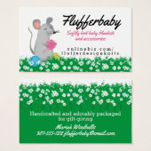 キュートなマウスクロシェ編み物ホームズパン糸 (正面&裏面)