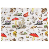 キュートなマッシュルームカエルのカタツムリの森のパターン ラージペーパーバッグ (裏面)