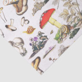 キュートなマッシュルームカエルのカタツムリの森のパターン 薄葉紙 (詳細)