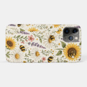 キュートなマルハナバチと野の花のデザイン Case-Mate iPhoneケース (裏面(横))