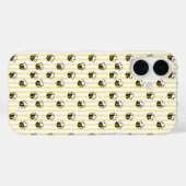キュートなマルハナバチのシームレスパターン Case-Mate iPhoneケース (裏面 (横))