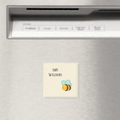 キュートなマルハナバチ オーダーメイド マグネット (インサイチュ (食洗機))