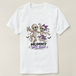 キュートなミイラカップルのデートの夜 Tシャツ