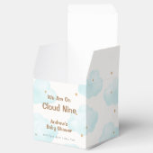 キュートなミニマリストの雲9つ星ベビーシャワー フェイバーボックス (オープン)