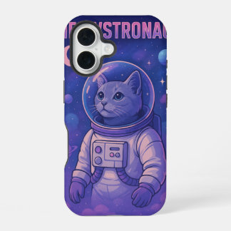 キュートなミャウストロノート iPhone カーース – 面白い宇宙のネコ 16ケース