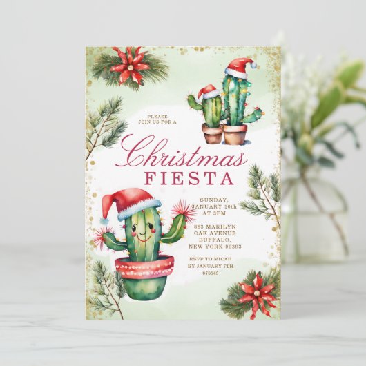 キュートなメキシカンサボテン冬クリスマスフェスタ 招待状 (スタンド正面)