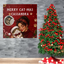 キュートなメリーキャットマス 真紅のクリスマス 写真 名前