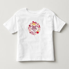 キュートなメリークリスマストドラーTシャツフェスティバル トドラーTシャツ