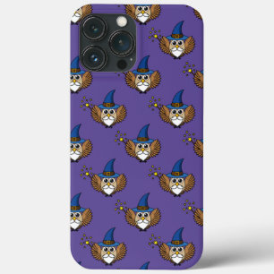 キュートなメルリンザウィザードフクロウの漫画 iPhone 13 PRO MAXケース