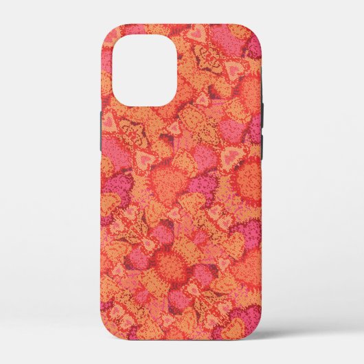 キュートなモザイクハートデザイン Case-Mate iPhoneケース (裏面)