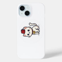 キュートなモロッコ風かわいい猫のフェズステッカー