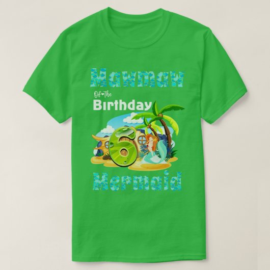 キュートなモーモー・オブ・ザ6誕生日 Tシャツ (デザイン正面)