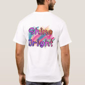 キュートなユニコーンの子供用Tシャツ 名前入れ可能 Tシャツ (裏面)