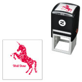 キュートなユニコーンウェルダン先生スタンプ セルフインキングスタンプ (インサイチュ)