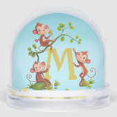 キュートなラッキーザルとモノグラム (裏面)