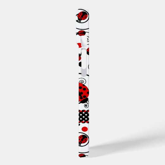 キュートなラディバグと渦巻きの名前 Case-Mate iPhoneケース (裏面 / 左)