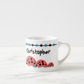 キュートなラディバグズブルー黒と星の子供 エスプレッソカップ (右)