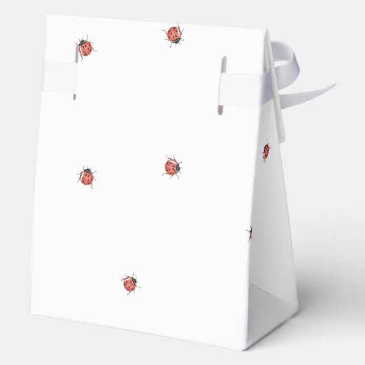 キュートなラディバグ赤ちゃんシャワー フェイバーボックス (裏面)