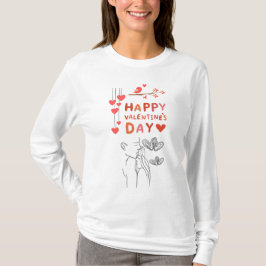 キュートなラブカップル Tシャツ