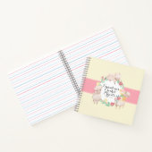 キュートなラマとクロチェットプロジェクトのノート ノートブック (内部)