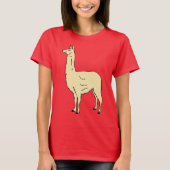 キュートなラマのデザイン #1 Tシャツ (正面)