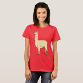 キュートなラマのデザイン #1 Tシャツ (正面フル)