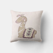 キュートなラマプリンセスクラウン付き クッション (裏面)