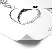 キュートなラム子供部屋デコールラムスケッチファームアニマル ポスター (角)