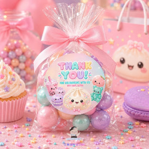 キュートなラメ入りだんご包 スクイシー パーティー 誕生日 ラウンドシール