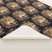 キュートなリスの好奇心おもしろい動物の水のカラーアート シェルパブランケット (3/4)