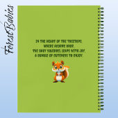 キュートなリスの森の動物の漫画グラフィック ノートブック