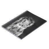 キュートなリスの野生動物の白黒の写真 ノートブック (左側)