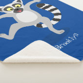 キュートなリングの尻尾踊り漫画イラストレーション シェルパブランケット (3/4)