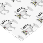 キュートなリングの尻尾踊り漫画イラストレーション ショートテーブルランナー (コーナー)