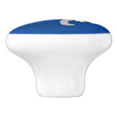 キュートなリングの尻尾踊り漫画イラストレーション セラミックノブ (側面)