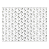 キュートなリングの尻尾踊り漫画イラストレーション テーブルクロス (正面(横))