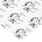 キュートなリングの尻尾踊り漫画イラストレーション テーブルクロス (アングル)