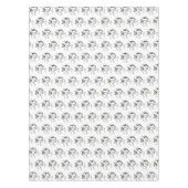 キュートなリングの尻尾踊り漫画イラストレーション テーブルクロス (正面)