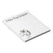 キュートなリングの尻尾踊り漫画イラストレーション ノートパッド (アングル)