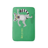 キュートなリングの尻尾踊り漫画イラストレーション バスマット (正面縦)