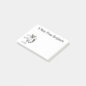 キュートなリングの尻尾踊り漫画イラストレーション ポストイット (アングル)