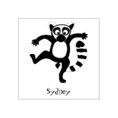 キュートなリングの尻尾踊り漫画イラストレーション ラバースタンプ (インプリント)