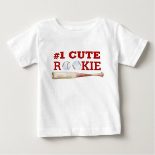 キュートなルーキー ベースボール ベイビー T シャツ